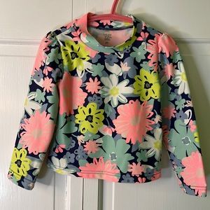 Carter’s 3T floral long sleeve swim top
